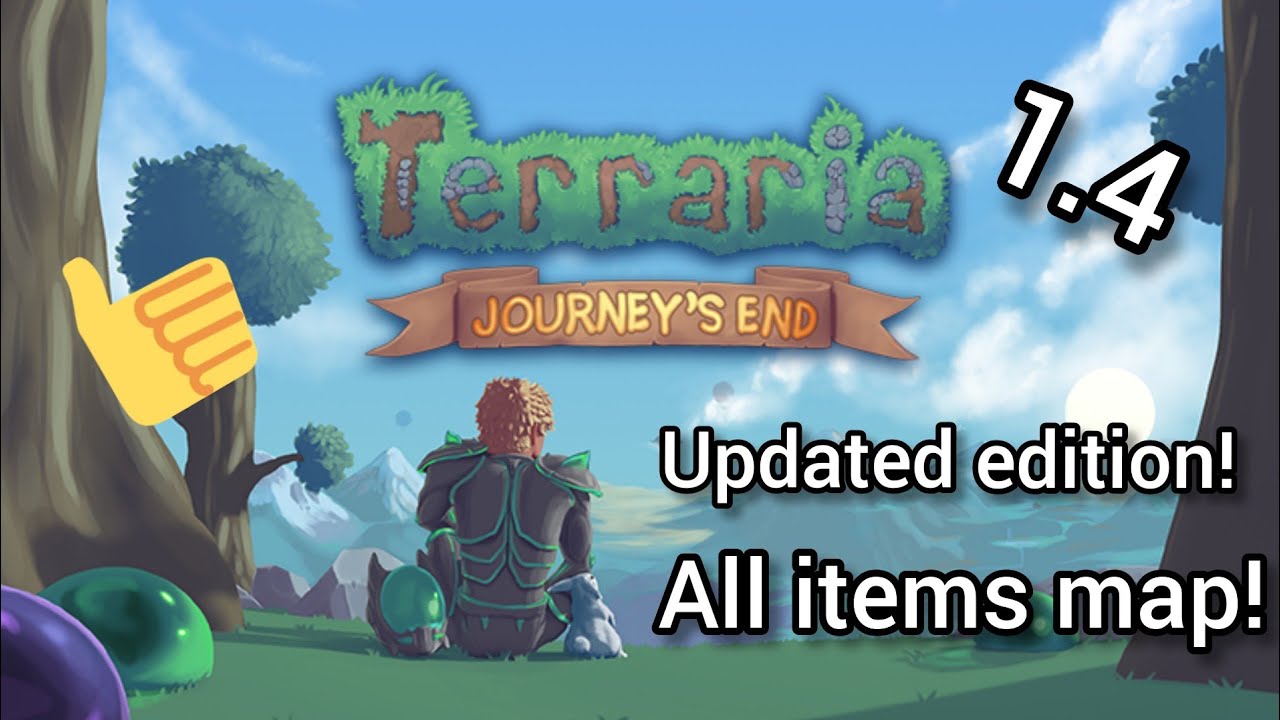 terraria 1.4 all items map